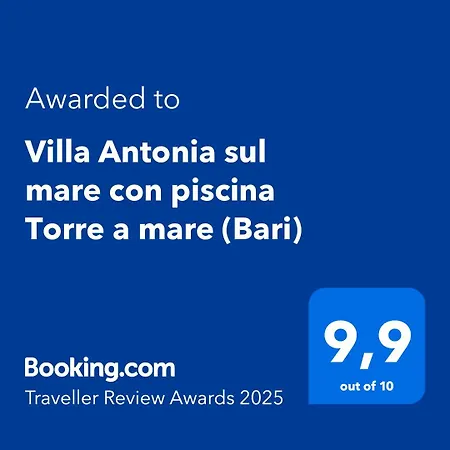 Antonia Sul Mare Con Piscina Torre A Mare Villa Bari